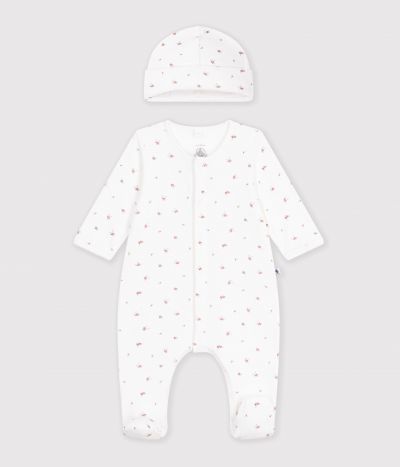 Coffret cadeau naissance en coton imprimé
