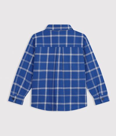 Chemise enfant en coton à carreaux