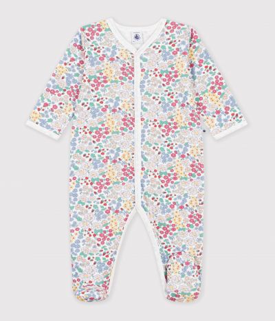 Pyjama bébé en tubique imprimé à fleurs