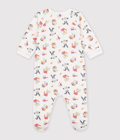 Pyjama bébé en molleton imprimé animaux