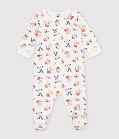 Pyjama bébé en molleton imprimé animaux
