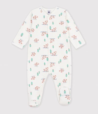 Pyjama bébé en molleton imprimé chien