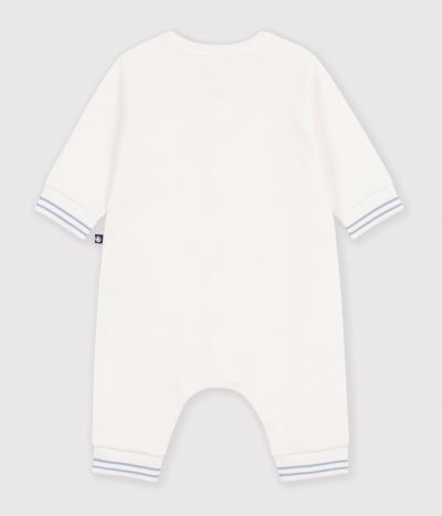 Combinaison bébé en coton uni