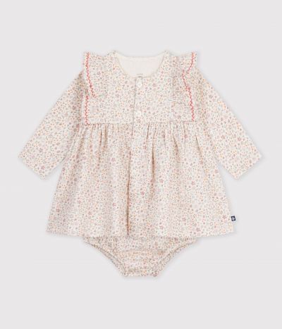Robe bébé en coton imprimé à fleurs