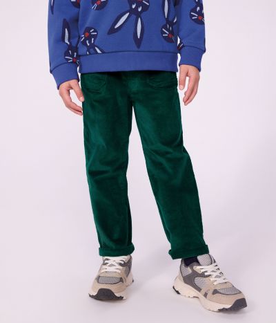 Pantalon droit enfant en velours