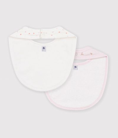 Lot de bavoirs bébé en coton imprimé à fleurs