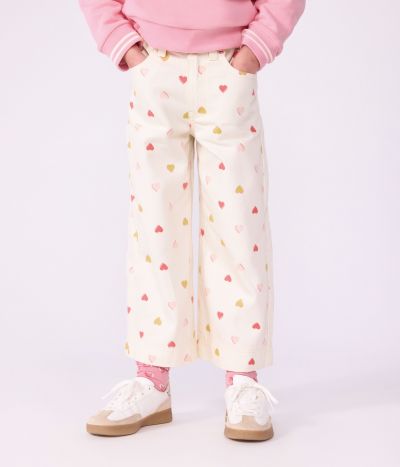 Pantalon wide leg enfant en coton