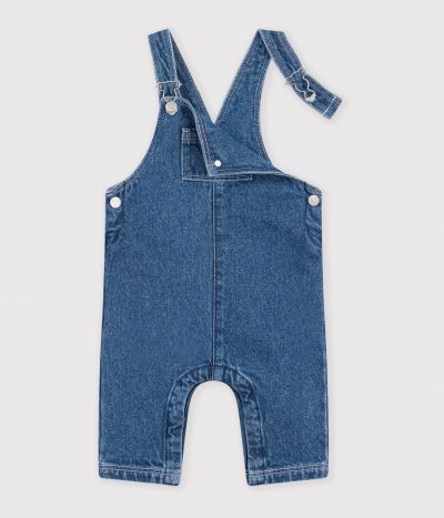 Salopette bébé en jean jambes longues