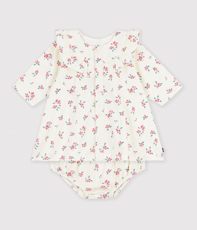 Robe bébé en coton imprimé à fleurs