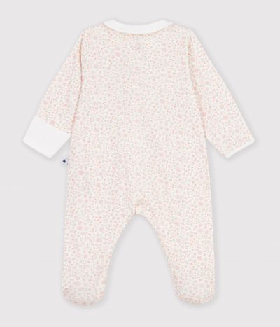 Pyjama bébé en coton imprimé à fleurs