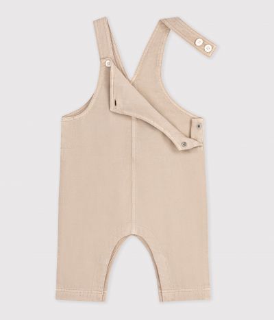 Salopette bébé en serge jambes longues unie