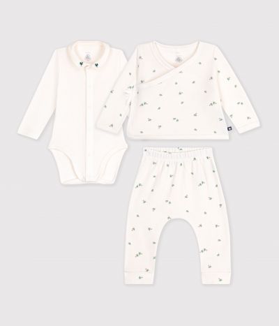 Coffret cadeau bébé en coton imprimé à fleurs