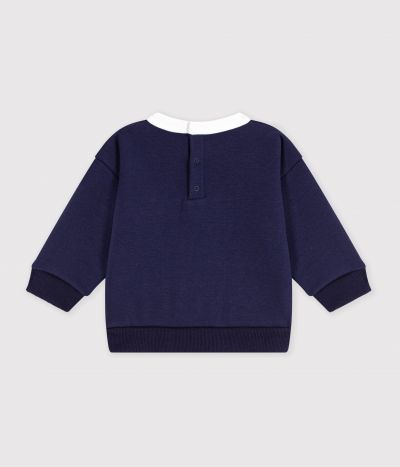 Sweatshirt bébé en coton colorblock