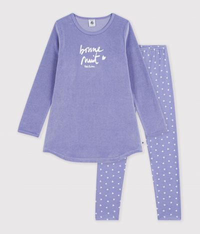 Chemise de nuit et legging enfant en velours