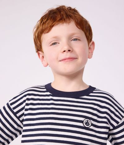 Tee-shirt enfant manches longues à rayures