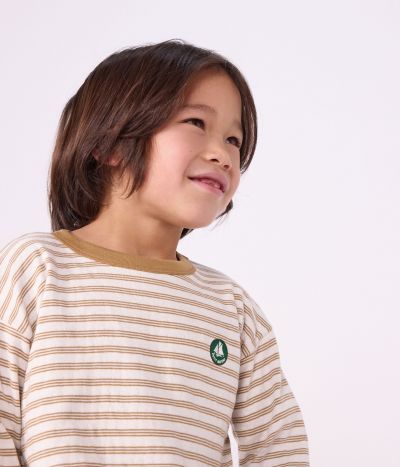 Tee-shirt enfant manches longues à rayures