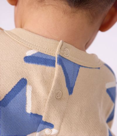 Sweatshirt bébé en coton imprimé cœurs