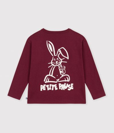 Tee-shirt enfant manches longues à motif