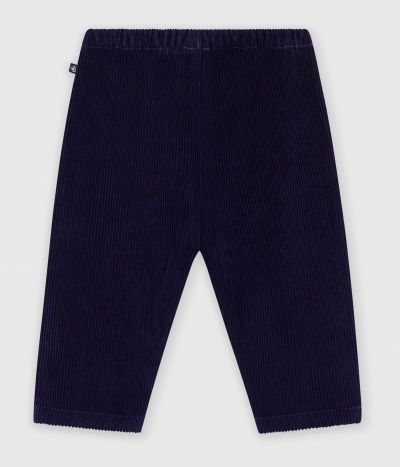 Pantalon bébé en velours uni