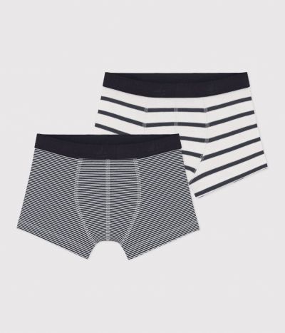 Lot de 2 boxers rayés petit garçon