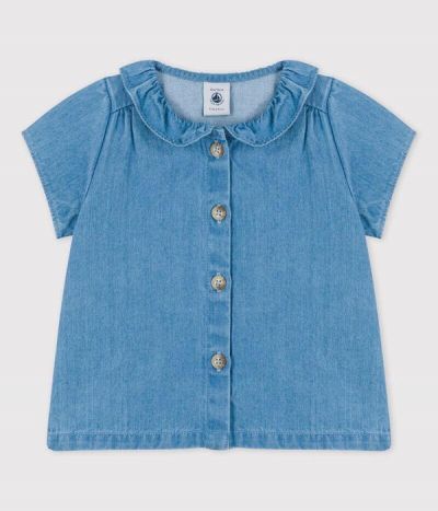 Blouse en denim léger bio bébé