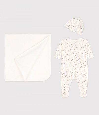 Coffret cadeau naissance bébé en coton