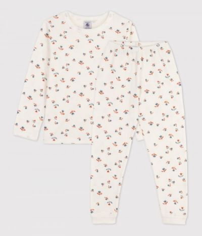 Pyjama fleur petite fille en tubique