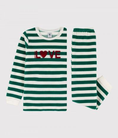 Pyjama  milleraies petite fille/petit garçon en velours