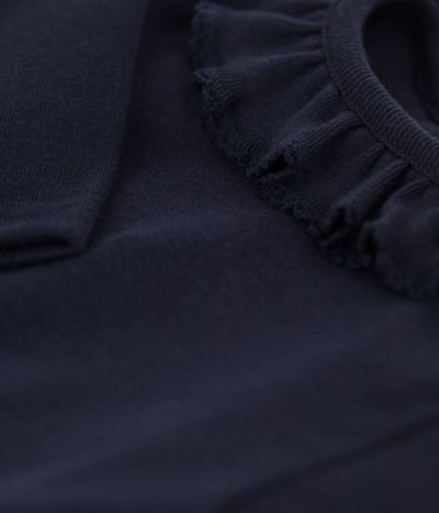 Body manches longues bébé à collerette en coton