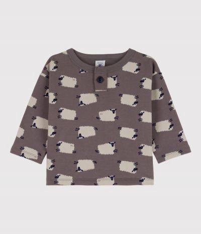 Sweatshirt bébé imprimé moutons en molleton