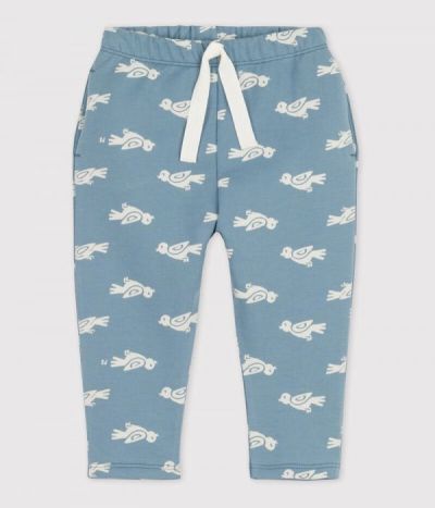 Pantalon bébé imprimé oiseaux en molleton