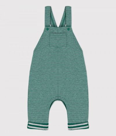 Salopette longue bébé rayée milleraies en tubique