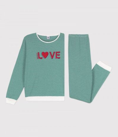 Pyjama milleraies femme en coton