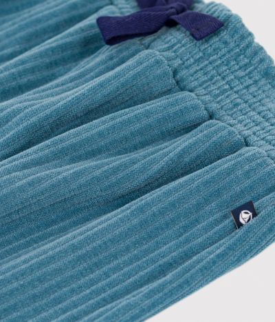 Pantalon large en velours fin enfant fille