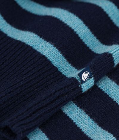 Pull en laine marinière Femme