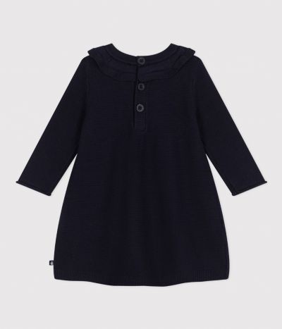 Robe manches longues en tricot bébé