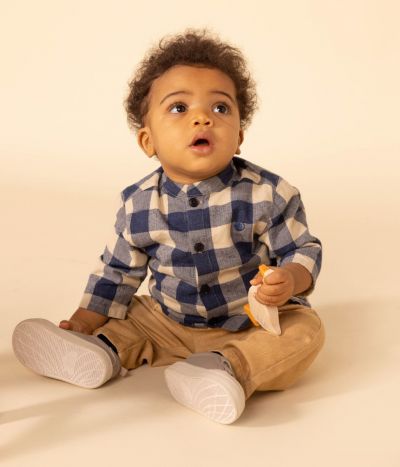 Chemise en flanelle à carreaux bébé