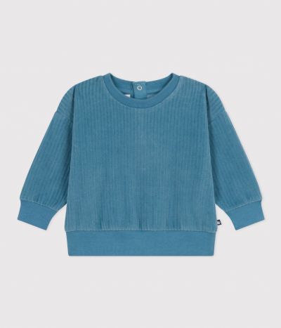 Sweatshirt en velours bébé