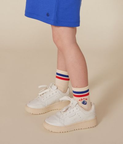 2 paires de chaussettes en coton Team Petit Bateau enfant