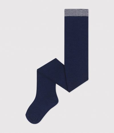 Collant uni en jersey de coton uni bébé