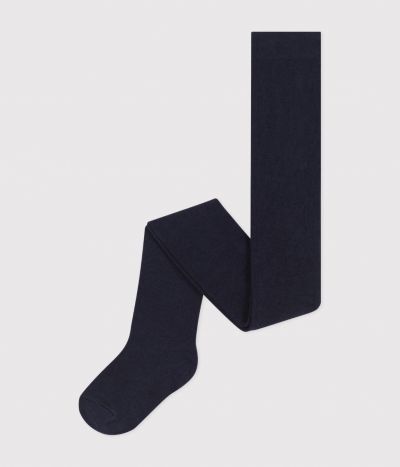 Collant uni en jersey de coton uni enfant