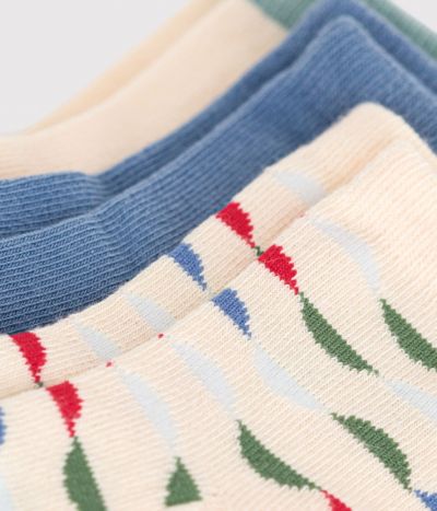 3 paires de chaussettes en coton multicolores bébé