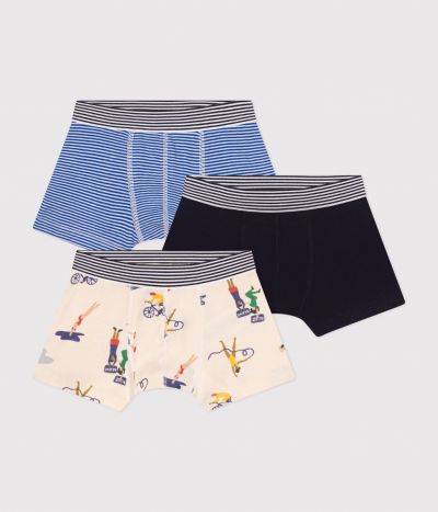 Lot de 3 boxers en coton enfant