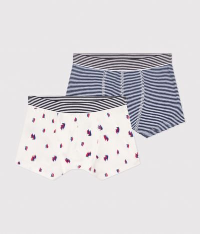 Lot de 2 boxers en coton enfant