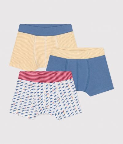 Lot de 3 boxers fusées en coton enfant