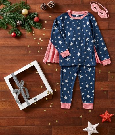 Pyjama déguisement phosphorescent petite fille/petit garçon en coton