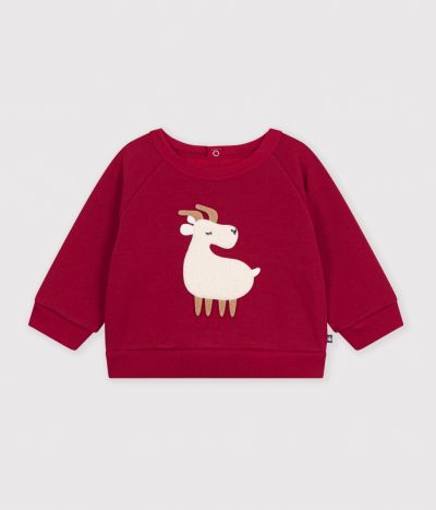 Sweatshirt bébé en coton à motif animalier