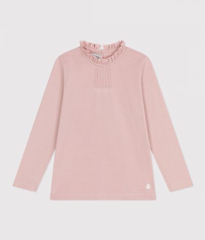 TEE-SHIRT MANCHES LONGUES EN COTON ENFANT FILLE