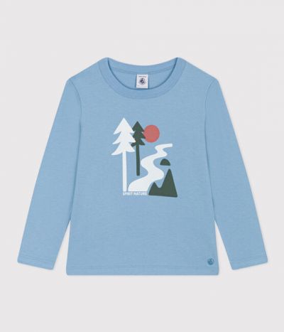 Tee-shirt manches longues en coton enfant fille / garçon