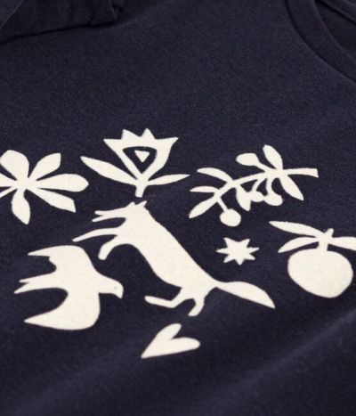 Tee-shirt manches longues en coton enfant fille